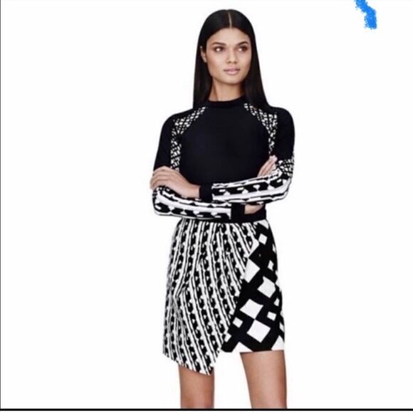 Peter Pilotto for Target geometric patterned skirt Sz 6 - Picture 1 of 4